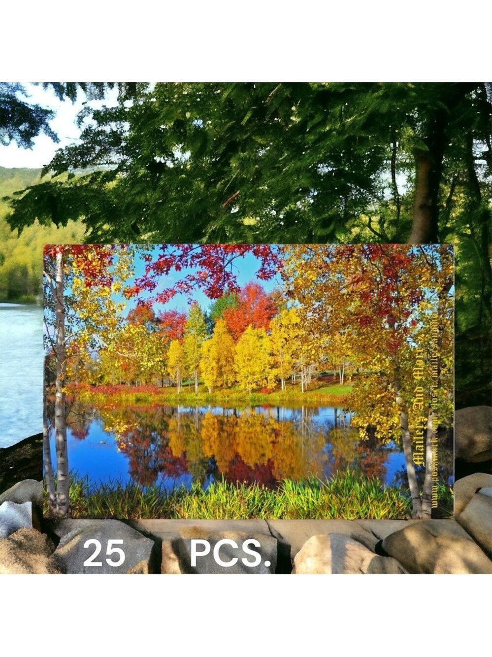 25 10X13 Poly Mailers Autumn Lake Shipping Envelopes PRICE IS FIRM Fall - Picture 8 of 9